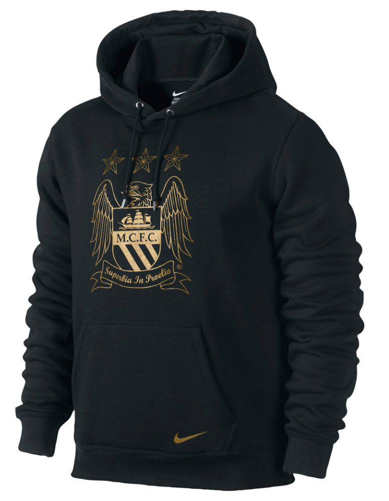 13-14 Manchester City Black Hoody Sweater